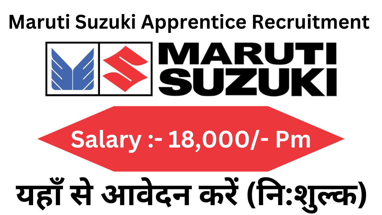 Maruti Suzuki Apprentice Recruitment 2024