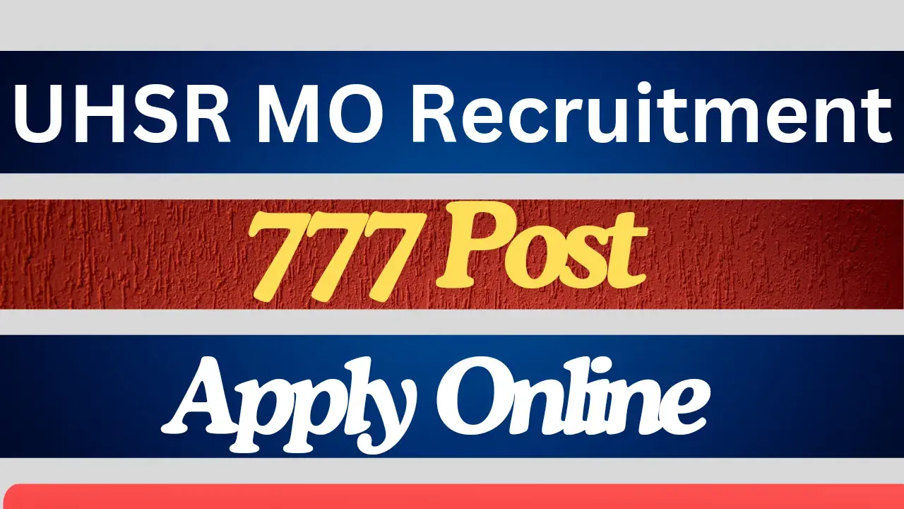 UHSR Haryana Health MO Recruitment 2024