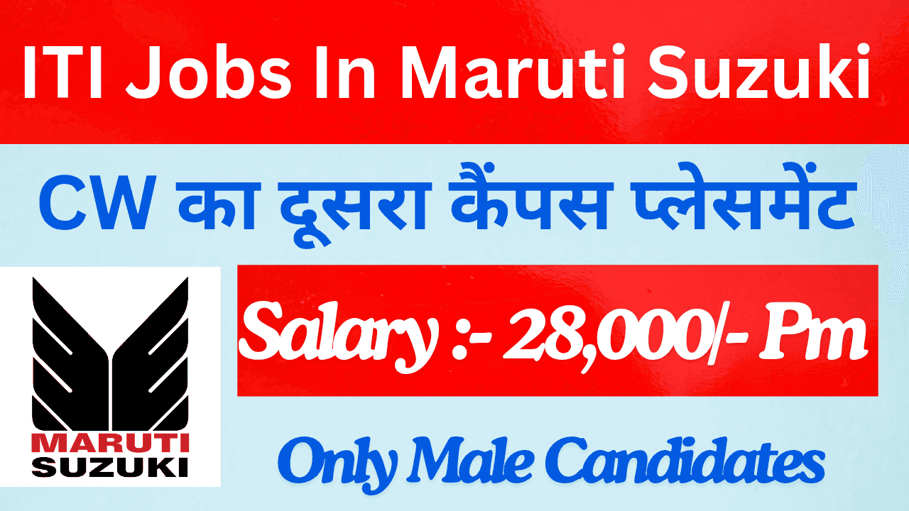 Best ITI Jobs in Maruti Suzuki